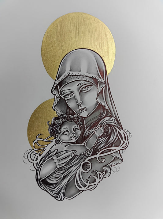 Original Mary and the Baby Illustration