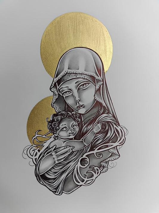 Mary and The Baby Print